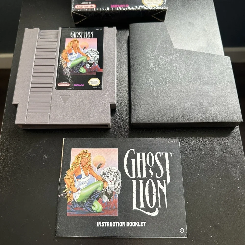 Ghost Lion (NES Nintendo) CIB Partially Shrink Wrapped 95% Sealed Near Mint Cond